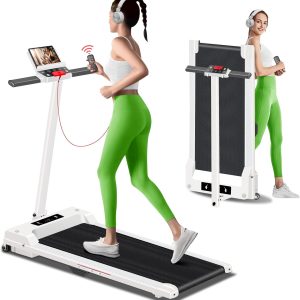 Treadmill for Home, Treadmill with Handles, 3.0HP Portable Foldable Treadmills for Home,Walking Pad Treadmill with Handle Bar, Folding Compact Treadmill for Small Space,LED Dispay, 300LBS Capacity
