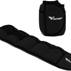 Vivitory Adjustable Ankle Weights for Women & Men, Leg Weights 2 to 10 Lbs, Arm Weights, Ankle Wrist Weights Set for Strength Training, Jogging, Gymnastics, Aerobics, Physical Therapy