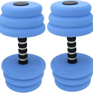 Water Weights for Pool Exercise 2Pcs EVA Foam Water Dumbbell Resistance Water Aerobics Equipment for Water Sports Workout Fitness Tool Green Training Equipment