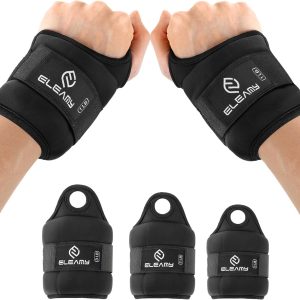 Wrist Weights with Thumb Loops Lock for Women & Men, 0.5lb*2/1lb*2/1.5lb*2/2lb*2/3lb*2,Premium Ice Silk Fabric,Comfortable & Tear Resistant for Walking,Running,Fitness and More