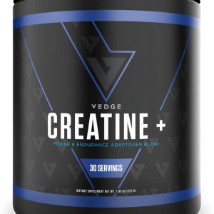 vedge Nutrition Creatine + | Vegan Plant-Based Creatine Monohydrate Powder | Energy, Performance & Function | Ergogenic Aids for Athletes | Unflavored, 30 Servings