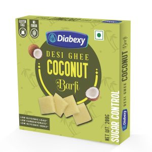 Diabexy Desi Ghee Sugar Free Coconut Barfi for Diabetics- 200g
