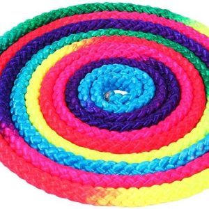 Dioche Gymnastics Art Rope, Rainbow Color Rhythmic Gymnastics Rope Sports Competition Arts Training Jump Rope Gymnastic Skipping Rope