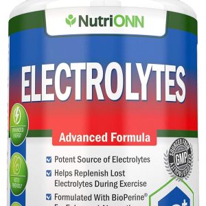 Electrolytes – 100 Natural Electrolyte Replacement Capsules – Premium Keto Friendly Pills – No Sugar – Great for Hydration, Renewal & Revitalizing – Trace Minerals Potassium, Magnesium, Sodium Salts