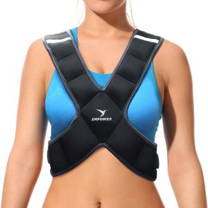 Empower Weighted Vest for Women – Ideal Body Vest for Adding Resistance Intensity to Workouts -Fixed 8lbs or Adjustable 10 to 16lbs