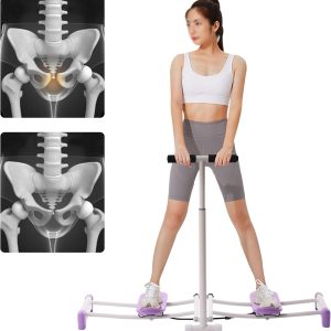Pelvic Floor Strengthening Device Women, Pelvic Floor Muscle Repair Workout Equipment Adjustable Height, Weight Loss Thin Legs Kegel Exercise Tool, Ski Practice Hip Trainer for Body Shaping