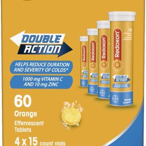 Redoxon Double Action Vitamin C 100mg and Zinc 10mg, 4 x 15 Count