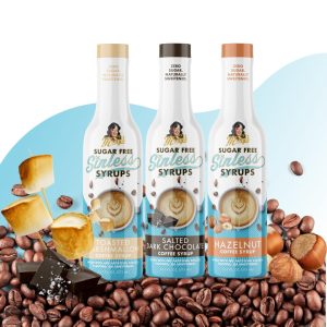 Sugar Free Fireside Favorites Sinless Syrup- Hazelnut, Toasted Marshmallow, Salted Dark Chocolate. Sugar Free Coffee Syrup,Keto Friendly, Zero Carbs, Plant Based, Natural Ingredients, No Artificial Sweeteners, No Sugar, Diabetic Friendly, Kosher