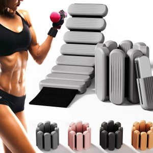 Wrist & Ankle Weights for Women,Premium Silicone Wrist Weights for Women,Leg Weights 2 lbs Set of 2 (1Lb Each)，Adjustable Ankle Weights for Yoga,Running,Pilate,Swimming,Walking,Home Gym Workout,Strength Training