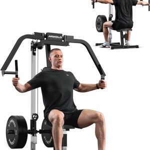 Mikolo Chest Fly Machine, PEC Fly and Reverse Delt Machine, 400 lbs Upper Body Specialty Machine for Pectoral and Rear Deltoid with Band Pegs, Chest, Back, and Shoulder Training for Home Gym