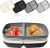 10.6 Inch Portion Control Plastic Dinner Plates, Camping Portion Plates 8 Piece Set Black And White Light Gray Dark Gray Color, Bpa Free…