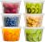 [16 oz. -24 Sets Deli Food Storage Freezer Containers With Leak-proof Lids