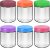 16oz Glass Jars for Overnight Oats Snacks Salad Yogurt Pudding Cereal Candy Storage Containers Meal Prep Mason jar with Airtight lids,6 Pack