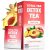 Total Tea SIimming Detox Tea Caffeine Free – 25 Day Detox Tea – Herbal SIim Tea with Chamomile, Hibiscus Tea & Ginger Root for Colon Cleanse – Natural Herbal Ginger & Peach Tea for Digestive Health (25-Pack, Ginger & Peach)