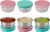 6 Pack 1.6 oz Salad Dressing Container To Go, 18/8 Stainless Steel Condiment Containers with Leak Proof Silicone Lids, Small Dipping Sauce Cups for Lunch Box, Reusable Mini Dip Cup Set (Pink and Cyan)