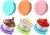 6PCS Salad Dressing Container To Go, Small Condiment Containers with Leakproof Silicone Lids, Stainless Steel Condiment Containers for Lunch Bento Box, Work, School, Picnics (1.7oz each