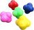 6pcs Tool Training, Ball- Hexagonal Exercise Training and Speed Random Fitness Eye for Agility Ball Trainer Hand- Field Reaction/Level Bouncing Developing Badminton