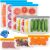 ANZNKU 10 Pack Reusable Food Storage Bags, BPA Free PEVA Reusable Freezer Bags, Dishwasher Safe Silicone Bags, Leak-proof Reusable Lunch Bags for Kitchen(3 Gallon Bags+4 Sandwich Bags+3 Snack Bags)