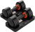 Adjustable Dumbbell Set 25LB Pair, Home Gym Weights with Non-Slip Handle, 5 in 1 Adjustable Dumbbells for Exercise and Full Body Strength Training