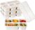Adult Lunch Box, Snack Box for Kids, 4 Pack 5 Compartment Meal Prep Containers Reusable Wheat Straw Bento Box Lunchable Container Food Storage Prep Containers for School, Work and Travel