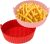 Air Fryer Silicone Tray | Multipurpose Silicone Tray for Air Fryer with Liner, Basket, Bowl | Airfryer Accessories Items for Baking and Frying | 8 inch, Pack of 2
