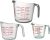 Anchor Hocking Glass Measuring Cups, 3 Piece Set (1 Cup, 2 Cup, 4 Cup liquid measuring cups)