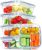 BAYZZ 5 Pack 35 Oz Glass Meal Prep Containers 3 Compartments, Glass Food Storage Containers with Lids, Airtight Bento Box Lunch Container-Microwave, Freezer & Dishwasher Safe