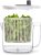 BINO | Salad Spinner – 2.6 Qt | Small Manual Lettuce Spinner with Built-in Draining System | Salad Spinner, Colander, and Water Pitcher in One | Fruit & Vegetable Basket Colander | Kitchen Gadgets