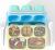 Bento Box Adult Lunch Box – 4 Pack, 5-Compartment Meal Prep Container for Kids, Stackable Snack Containers for School and Travel Lunch, Microwave Safe (PP(Yellow/Blue/Pink/Green))