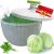 Brieftons 6.2-Quart Large Salad Spinner: Vegetable Washer Dryer Drainer Strainer with Bowl & Colander, Easy One-Handed Pump, Compact Storage, for Washing, Cleaning & Drying Greens, Vegetables, Fruits