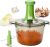 Brieftons Express Manual Food Chopper: Large 8.5-Cup, Hand Chopper Vegetable Cutter to Chop Veggies, Fruits, Herbs, Garlic Onion Chopper for Salsa, Salad, Pesto, Guacamole, Coleslaw, Indian Cooking