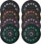 Bumper Plate Set with Colored Flecks, 2 Inch Standards Weights Plates,High Bounce Low Noise Odorless Weights for Barbell Workouts, Pro Weights for Strength Training.