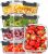 CEKEE Glass Meal Prep Containers with Lids, 5 Pack 36 OZ Glass Food Storage Containers, Airtight Glass Lunch Containers Set, Salad Container for Microwave, Oven, Freezer & Dishwasher Safe