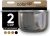 Color Up Premium Measuring Cups, Accurate for Wet & Dry Ingredients (2 Cup Measuring Cup (480 ml) Chrome)