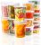 Deli Containers with Lids: [48 Sets 3 Sizes] 8 oz, 16 oz, 32 oz Plastic Soup Containers Reusable, Airtight Food Storage Containers for Restaurant Take Out, BPA Free, Microwave/Dishwasher Safe