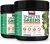 FORCE FACTOR Smarter Greens Superfoods + Energy Powder, 2-Pack, Greens Powder with Plant-Based Caffeine, Probiotics, Digestive Enzymes, Superfood Powder, Boost Energy, Support Immunity, 60 Servings