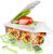 Food Dicer Chopper 5 Blades, Onion Dicer Chopper, Kitchen Chopper, Fruit and Veggie Chopper for Vegetables Chopper, Food Prep Chopper, Light Green