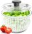 Fullstar Large Salad Spinner- Lettuce Spinner, Fruit Washer Spinner, Fruit Dryer Spinner, Fruit Spinner Dryer, Fruit Cleaner Spinner, Salad Spinners Salad Dryer, Vegetable Spinner – 6.3 Quart (White)