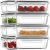 HOMBERKING 30oz 8 Pack Glass Meal Prep Containers with Lids, Food Storage Airtight Bento Boxes with Leak Proof Locking for Microwave, Oven, Freezer and Dishwasher (8 lids & 8 Containers)
