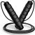 Jump Rope with Viscoelastic Foam Handles, Adjustable Cable, 80g Iron Weights, Tangle-free.