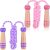 Lorvain Jump Rope for Kids, Adjustable Kids Jump Ropes for Girls Boys Toddler Fitness, Cotton Skipping Rope with Wooden Handle for Outdoor Fun Activities Exercise – 2 Pack