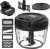 Manual Food Processor & Onion Chopper – 26 OZ incl. Useful Acessory I BPA-Free I Manual Food Chopper with pull string for garlic & veggie chop I Food mincer vegetable cutter hand pull held