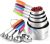 Measuring Cups : U-Taste 18/8 Stainless Steel Measuring Cups and Spoons Set of 10 Piece, Upgraded Thickness Handle (Multicolors)