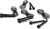 Mind Reader Adjustable Jump Rope and 4.75″ Handle, (Pack of 4), Black