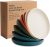 Nook Theory Reusable Wheat Straw Plates 8 Pcs – Non Toxic Kids and Toddler Plate, Microwavable, Dishwasher Safe and Unbreakable Dinnerware (Urban 9″)