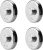 Northdeer Weight Plates for Steel Dumbbells 4 Pieces 0.5lb 1.5lb 2.5lb 3lb 5lb 7.5lb (Standard-Finish)