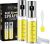 Oil Sprayer for Cooking – 2 x 100ml Sprayers, Clear Transparent Glass Bottles, Food Grade, Refillable, Multi Purpose Oil Mister with Non Slip Cap, Oil Funnel & Silicone Brush