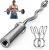 Olympic Barbell Curl Bar, 47” Strength Training EZ Bar, 370 lbs Weight Capacity for 2” Weight Plates for Biceps Curl, Squat, Weightlifting with 2 Spring Collars