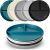 Portion Control Plate For Weight Loss 9 Inch 5Pcs, Round Divided Plates for Adults, 3 Compartment Plates is very thick and smooth,Suitable for Bariatric Diet…