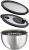 RÖSLE Salad Spinner and Fresh-Keeping lid, 24 cm Durchmesser, Silver/Black
